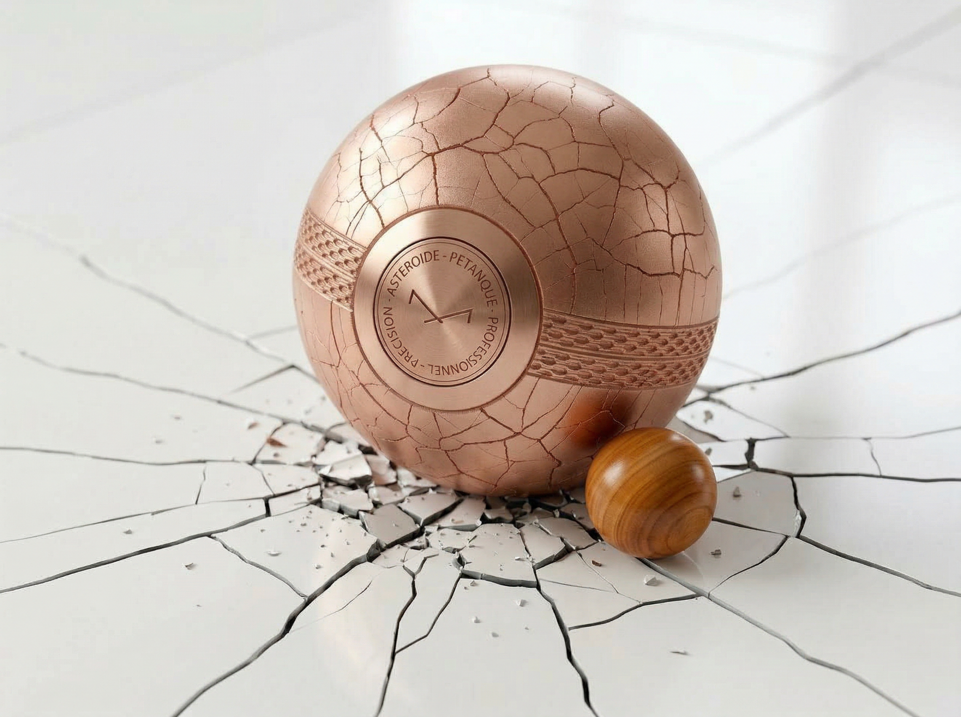 Boule de pétanque stephane mathieu designer